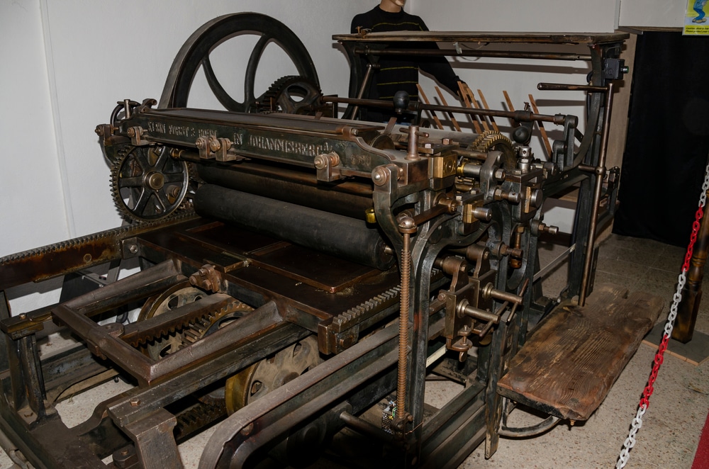 Povijest tiskarskog stroja